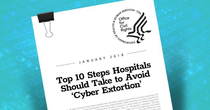 HHS OCR: Avoid Falling Victim to 'Cyber Extortion'